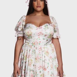 strawberry shortcake silk dress. Size 2XL NWT